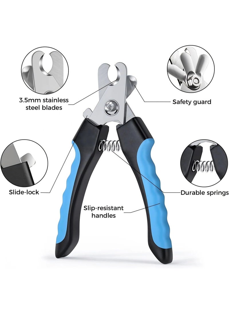 Professional Dog Nail Clipper - Dog Nail Trimmer for Large Dogs - Easy and Safe Pets Grooming Clippers - Cat Claw Trimmer with Safety Guard - Image 2